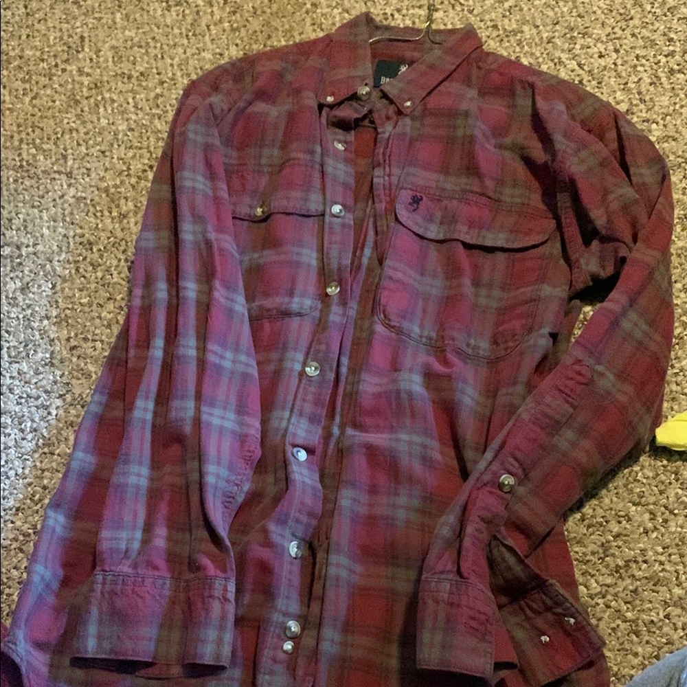 Browning Men's Plaid Button Down Shirt